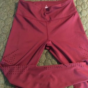 Maroon Senita athletic leggings